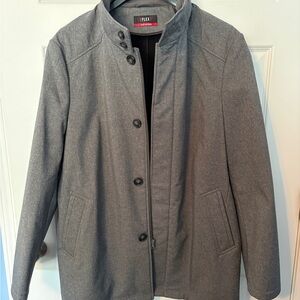 Van Heusen Men's Charcoal Trench Coat
